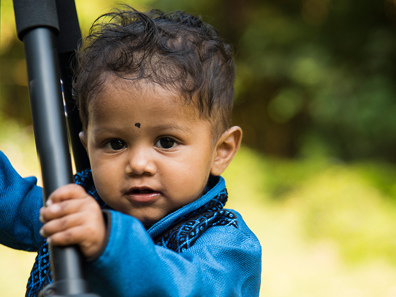 A cute baby.