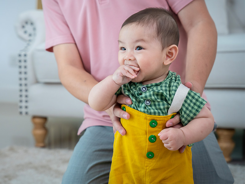 A cute baby.